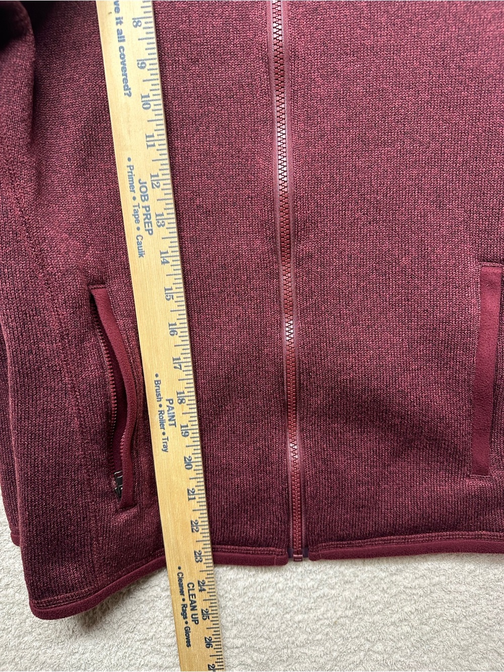 Patagonia Better Sweater Full Zip Fleece Jacket Burgundy Kids XL 14 Zip Up - Picture 9 of 9